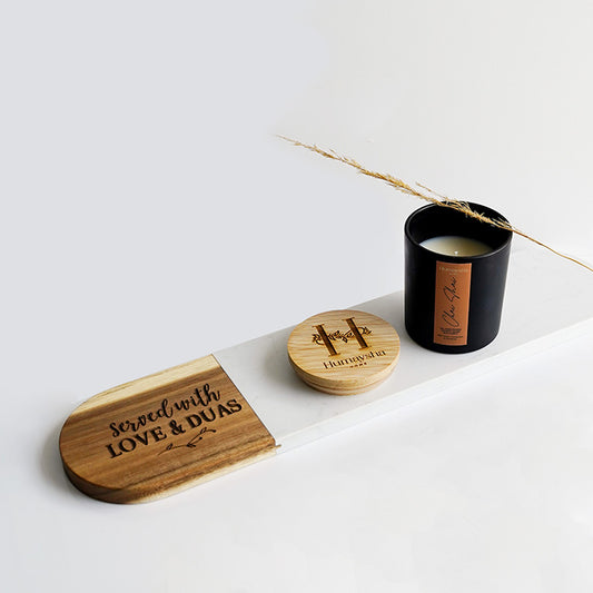 Candle & Board Gift Set